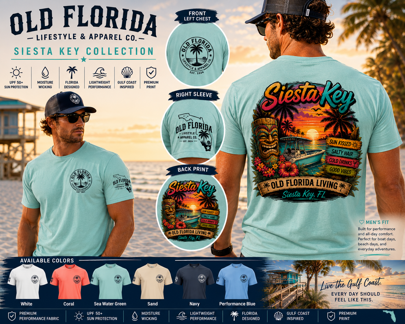 Siesta Life — Center Console — men's fit lifestyle