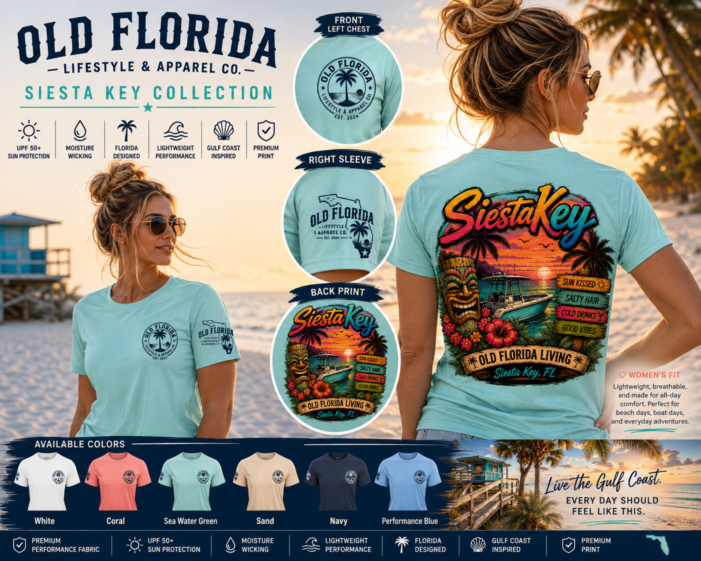 Siesta Life — Center Console — women's fit lifestyle